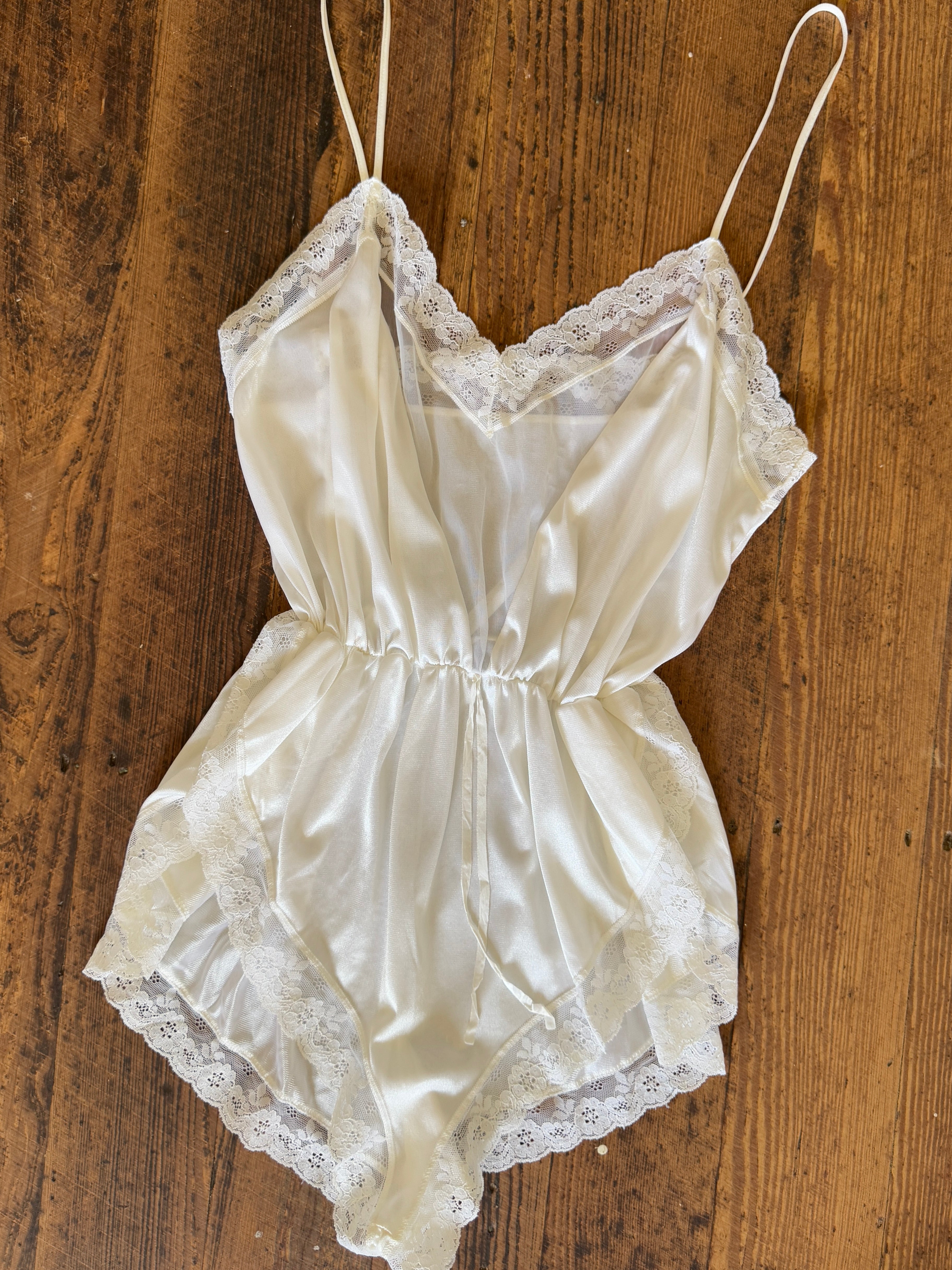 Vintage 60s Bridal Bodysuit and Peignoir Set