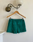 Vintage Ruffled Bloomer Shorts Teal