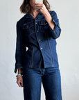 Vintage 90s Western Fitted Denim Shirt