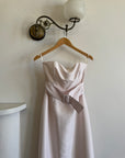 Vintage 90s Belted Pencil Dress Light Pink