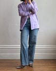 Vintage 90s Escada Pure Linen Shirt Lavender