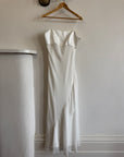 Vintage 90s Satin Slip Dress Ivory