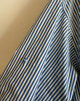 Vintage Blue and White Stripe Button Down Shirt