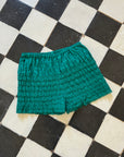 Vintage Ruffled Bloomer Shorts Teal