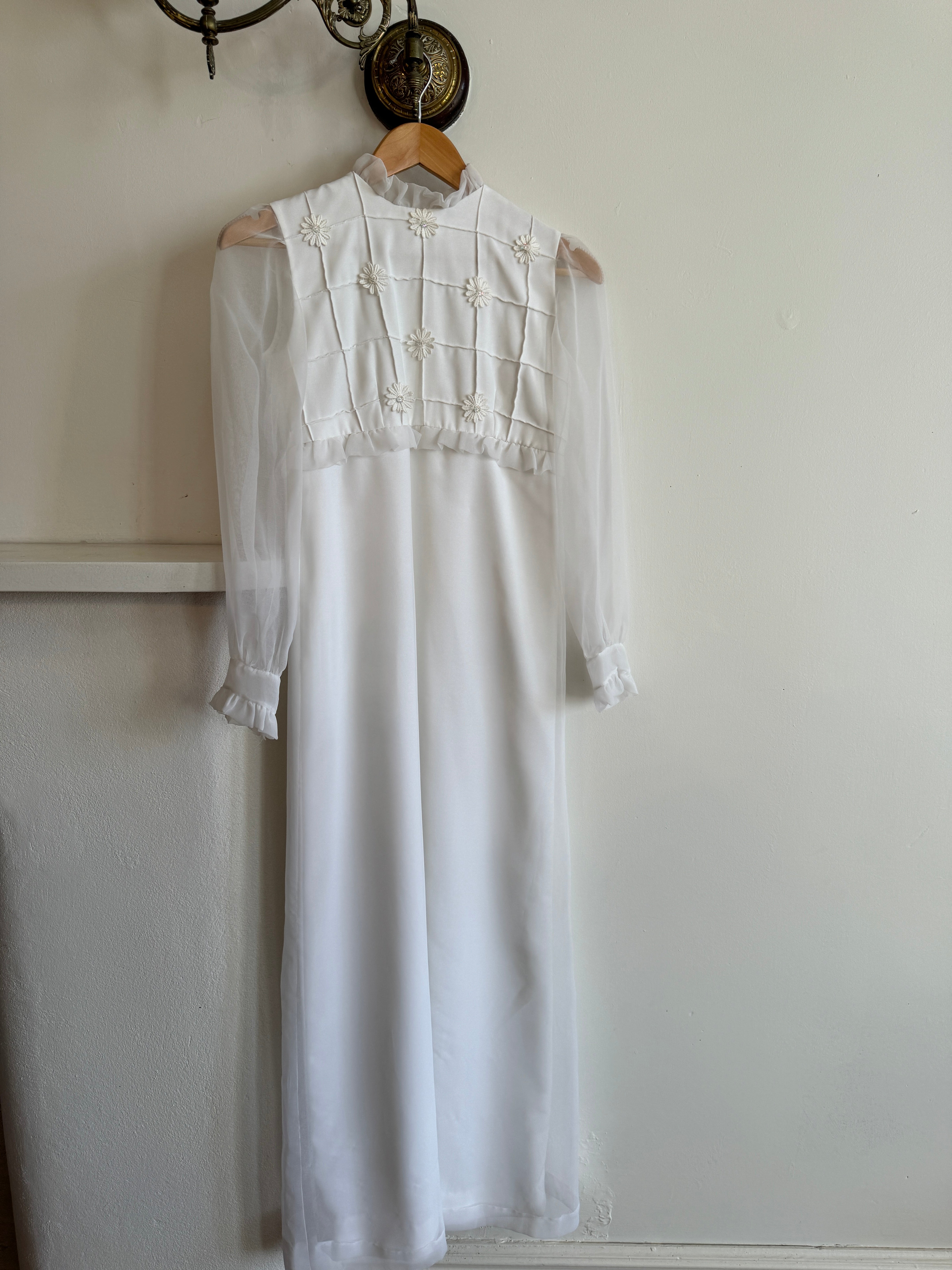 Vintage Empire Daisy and Crystal Bridal Midi