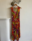 Vintage Y2K Tropical Hanky Hem Dress Australian Made