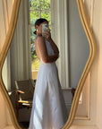 Vintage 90s Low Back Satin Wedding Dress