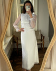 Vintage Empire Daisy and Crystal Bridal Midi