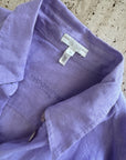 Vintage 90s Escada Pure Linen Shirt Lavender