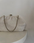 Vintage Silver Shimmer Evening Purse