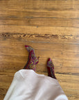 Vintage Etro Tapestry Lace Up Pointed Boots