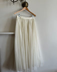 Vintage Sheer Tulle Midi Skirt