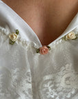 Vintage Rosette Picnic Frilled Wedding Dress