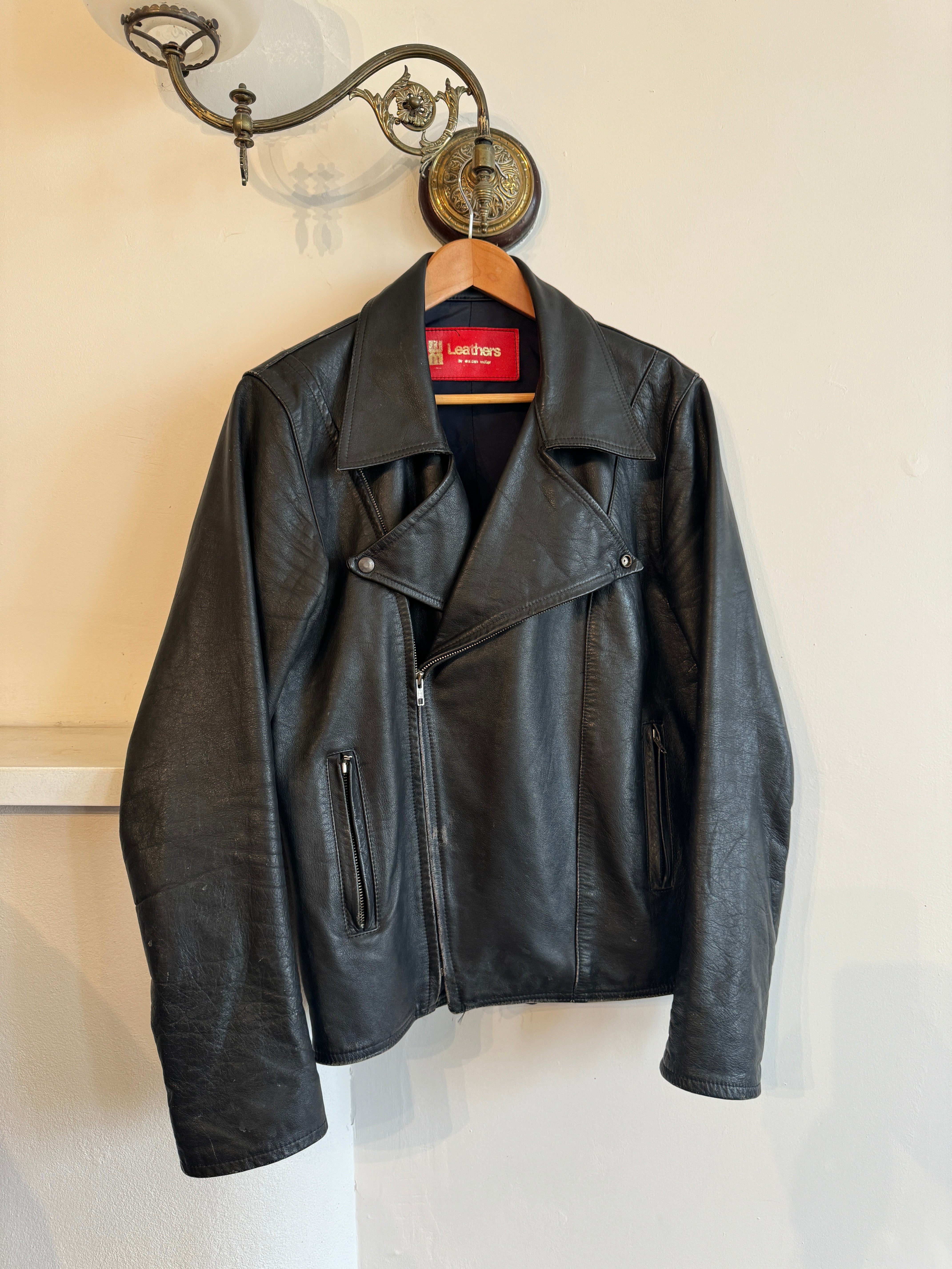 Vintage Chunky Leather Biker Jacket