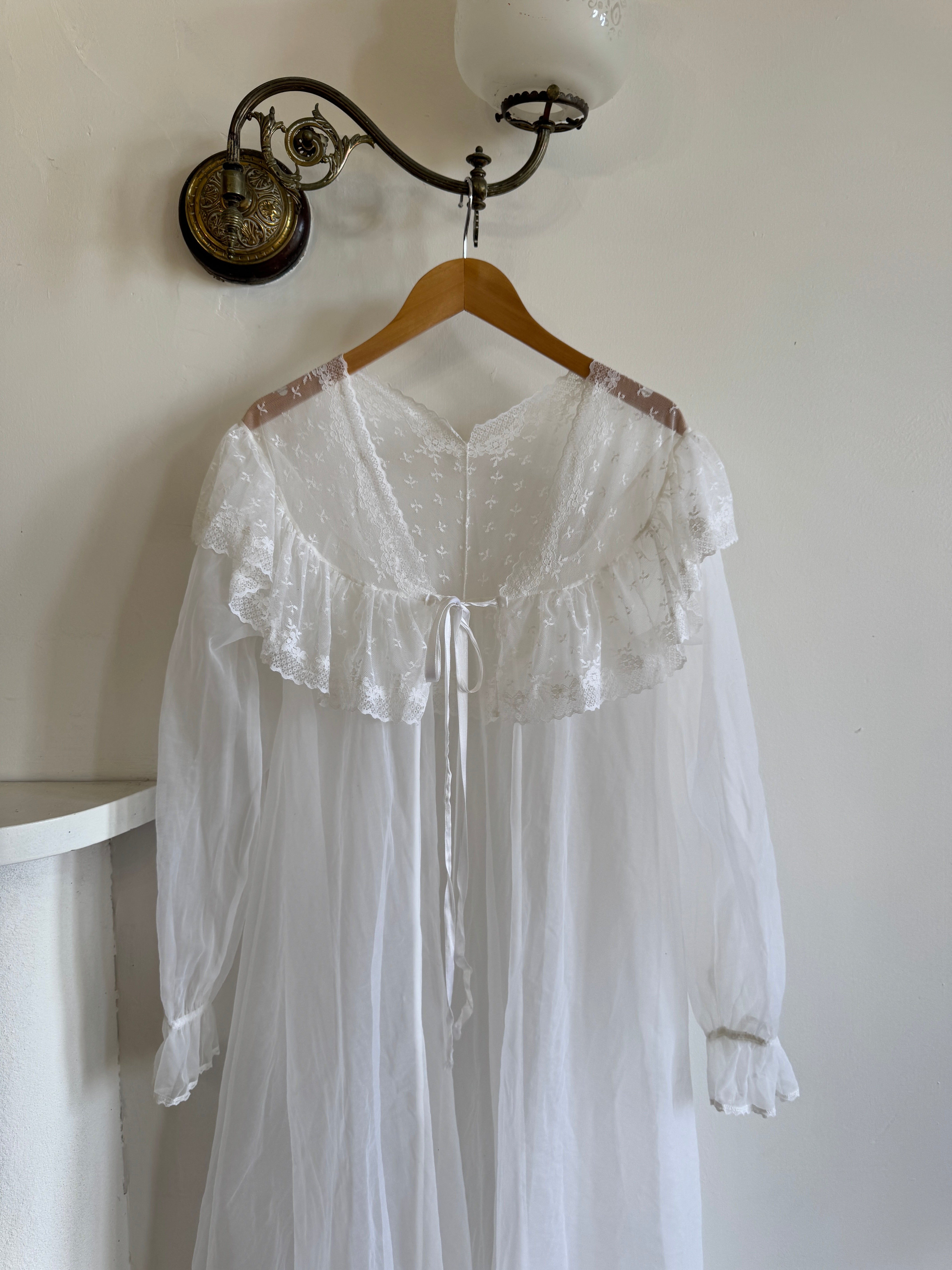 Vintage 60s Bridal Bodysuit and Peignoir Set