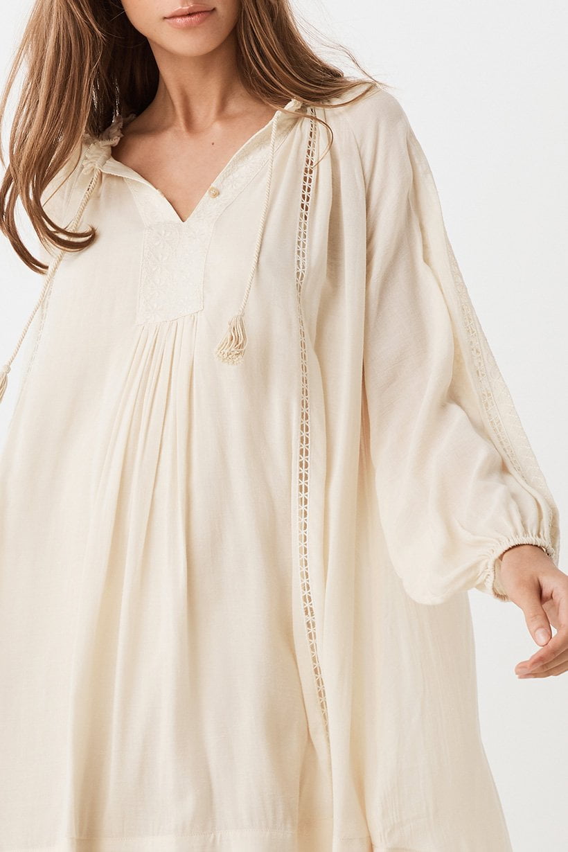 Spell Loves Me Not Tunic Dress Cream – Call Me The Breeze